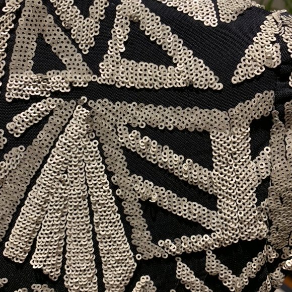 Black and Silver Mini Dress - Picture 6 of 7